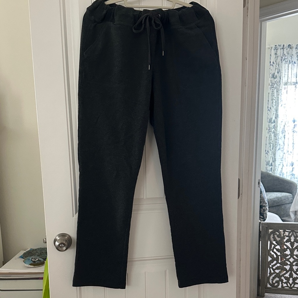 Gray Drawstring Pants - image 1